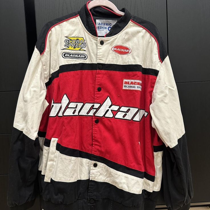 Black Air vintage Racing Jacket - Classic Motorsport Jacket