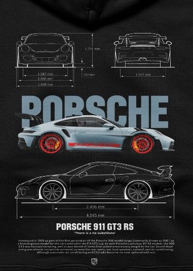 Porsche Hoodie - 911 GT3RS Printed Hoodie