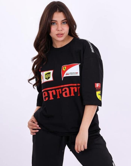 Black Ferrari T-shirt - Unisex Racing Streetwear