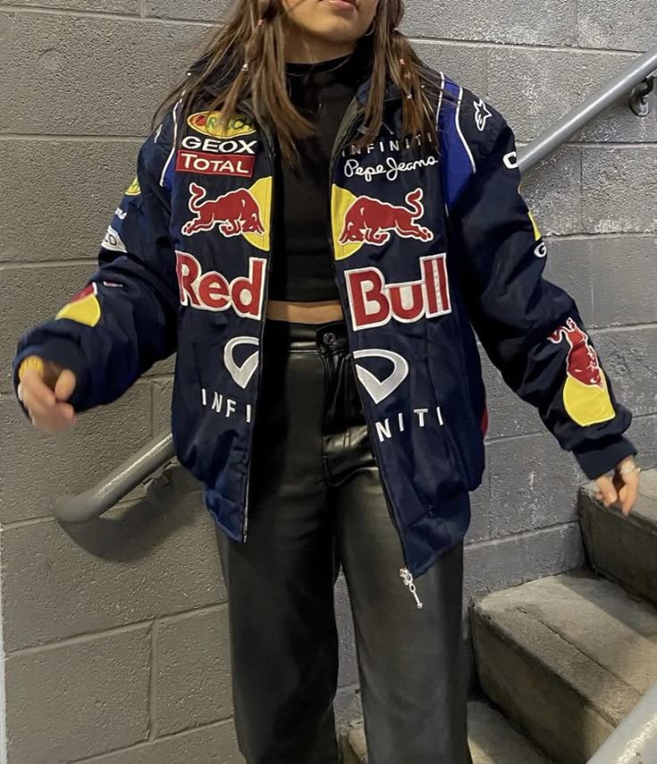 Stylish Redbull Racing Jacket - Redbull Gives You Wings
