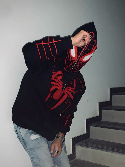 Spider-Man Unisex Hoodie - Zip Hooded Sweatshirt