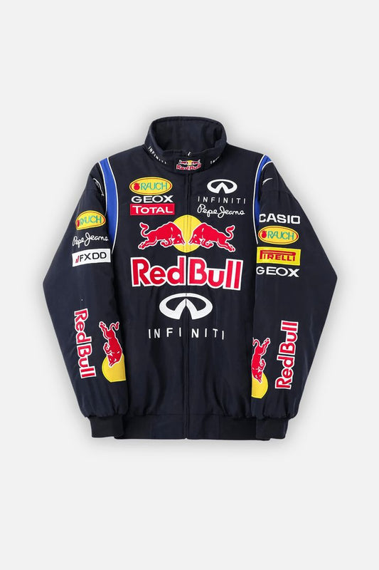 Red Bull Infiniti F1 Embroidered Racing Jacket | Motorsport Bomber Jacket for Men & Women