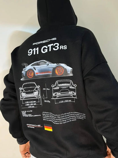 Porsche Hoodie - 911 GT3RS Printed Hoodie