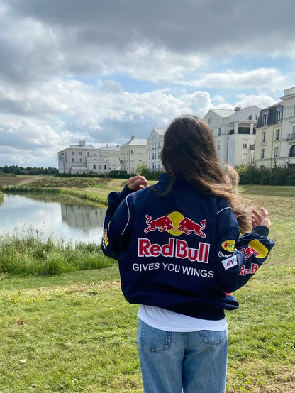 Stylish Redbull Racing Jacket - Redbull Gives You Wings