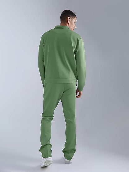 Mens Collared Neck Jacket & Joggers - Cotton Co-ord Set