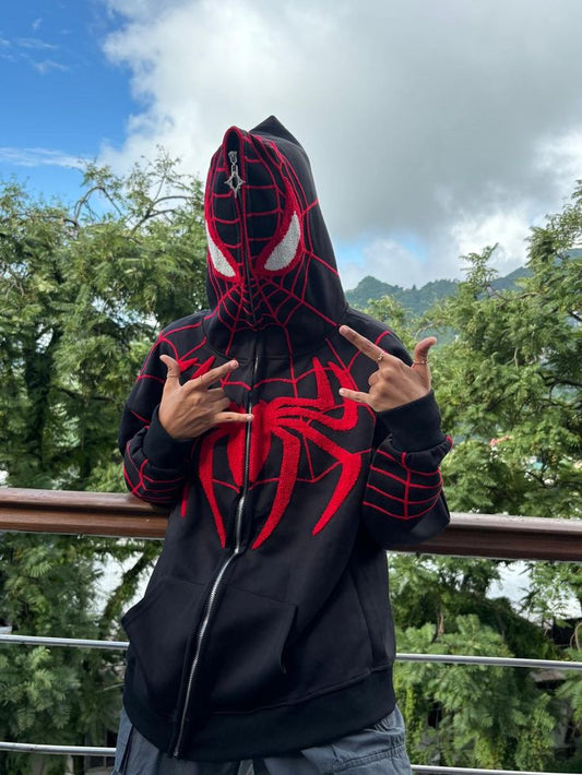 Spider-Man Unisex Hoodie - Zip Hooded Sweatshirt