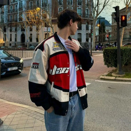 Black Air vintage Racing Jacket - Classic Motorsport Jacket