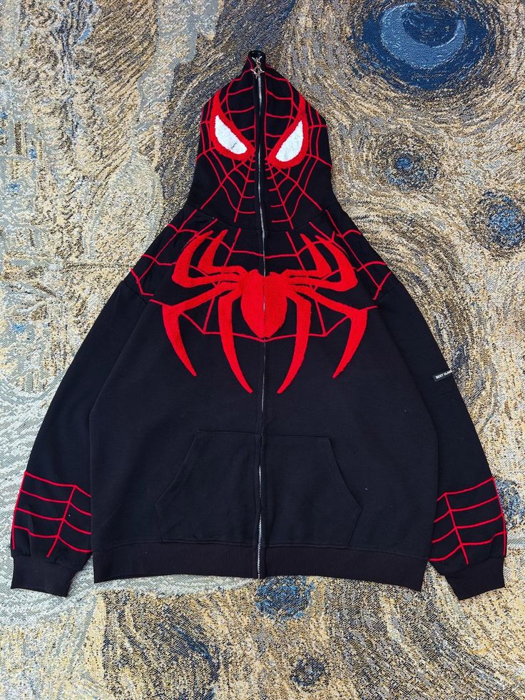 Spider-Man Unisex Hoodie - Zip Hooded Sweatshirt